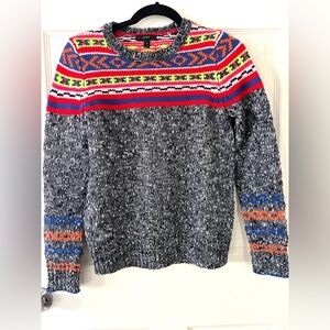 J Crew Fair Aisle Wool Blend Crewneck Sweater Size XS